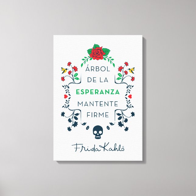 Frida Kahlo | Árbol De La Esperanza Canvas Print (Front)