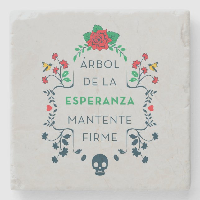 Frida Kahlo | Árbol De La Esperanza Stone Coaster (Front)