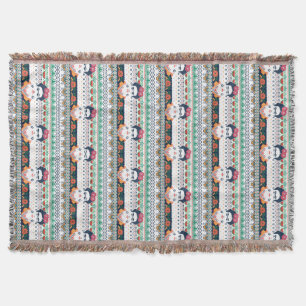 Frida Kahlo Aztec Throw Blanket