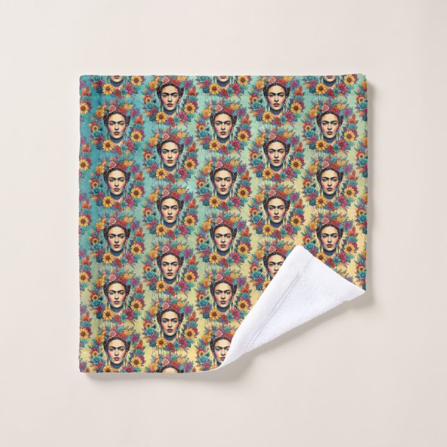 Frida Kahlo Bath Towel Set (Wash Cloth)