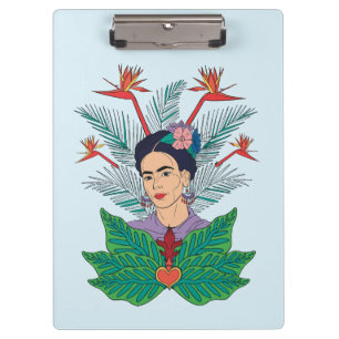 Frida Kahlo Birds of Paradise Floral Graphic Clipboard