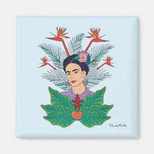 Frida Kahlo Birds of Paradise Floral Graphic Magnet