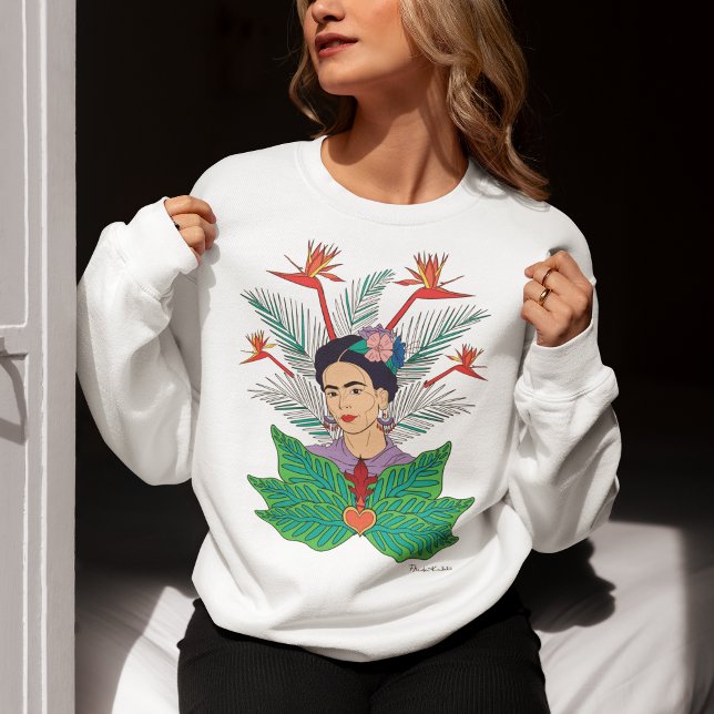 Frida Kahlo | Birds of Paradise Floral Graphic Sweatshirt (Creator Uploaded)