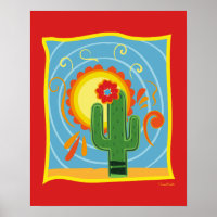 Frida Kahlo Cactus Graphic