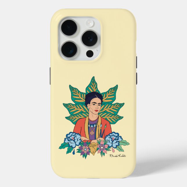 Frida Kahlo Colourful Floral Graphic Case-Mate iPhone Case (Back)