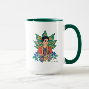 Frida Kahlo Colourful Floral Graphic Mug