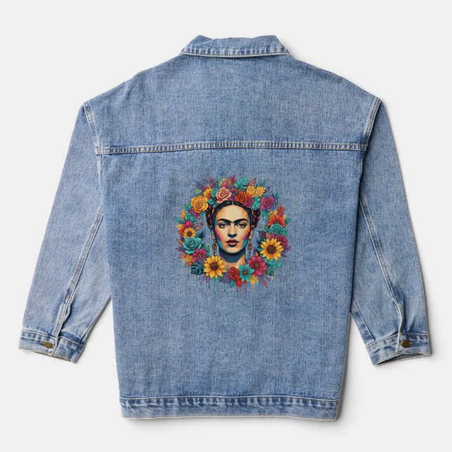 Frida Kahlo Denim Jacket (Back)