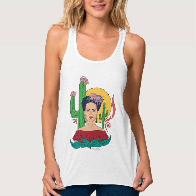 Frida Kahlo Desert Graphic Singlet (Front)