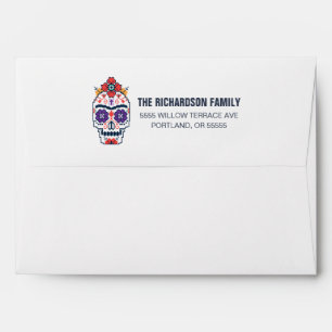 Frida Kahlo Dia De Los Muertos Envelope