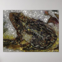 Frida Kahlo FK-Style Frog Painting