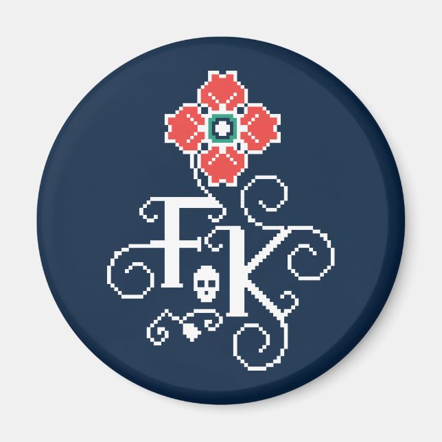 Frida Kahlo | Floral Tribute Magnet (Front)