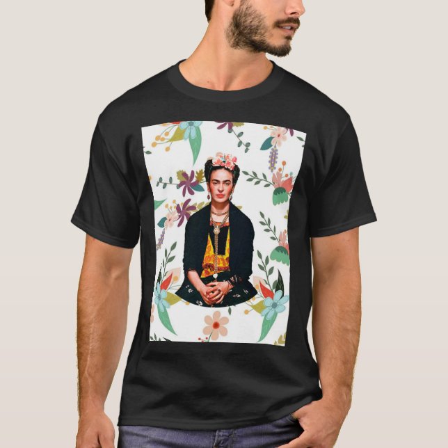 Frida Kahlo Flowers Classic T-Shirt (Front)