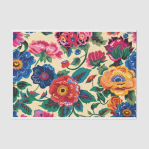 Frida Kahlo Flowers, Mexican, Hispanic Decoupage Tissue Paper