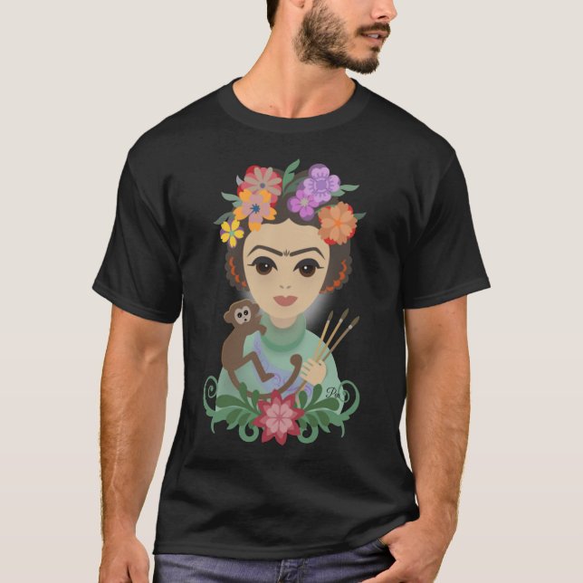Frida Kahlo, Frida Kahlo Art Boards, Print, Canvas T-Shirt (Front)