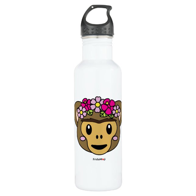 Frida Kahlo | FridaMoji - Monkey 710 Ml Water Bottle (Front)