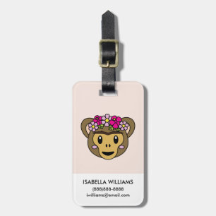 Frida Kahlo   FridaMoji - Monkey Luggage Tag