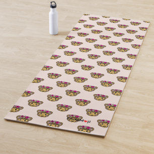 Frida Kahlo   FridaMoji - Monkey Yoga Mat