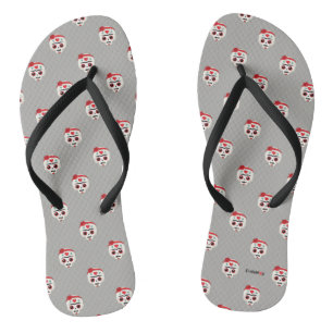 Frida Kahlo   FridaMoji - Sugar Skull Jandals
