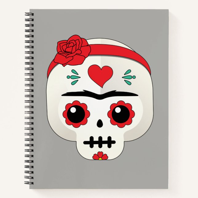 Frida Kahlo | FridaMoji - Sugar Skull Notebook (Front)