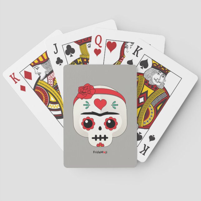 Frida Kahlo | FridaMoji - Sugar Skull Playing Cards (Back)