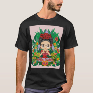 Frida Kahlo heart flowers aesthetic Graphic T-Shir T-Shirt