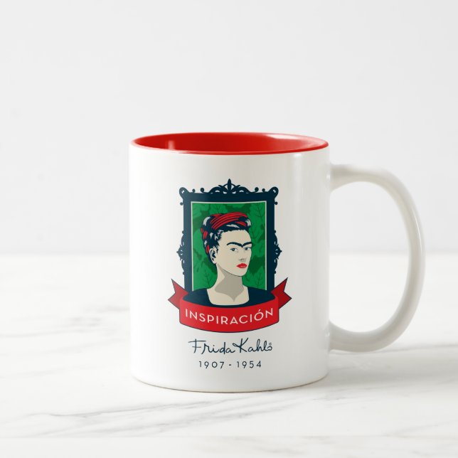 Frida Kahlo | Inspiración Two-Tone Coffee Mug (Right)