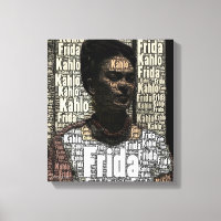 Frida Kahlo Lettering Portrait