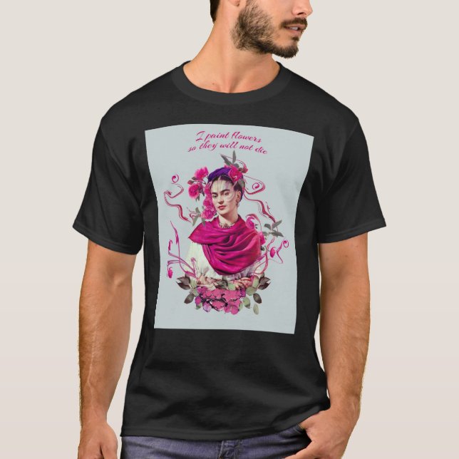 FRIDA KAHLO Mexican Feminist portrait painting Mou T-Shirt (Front)