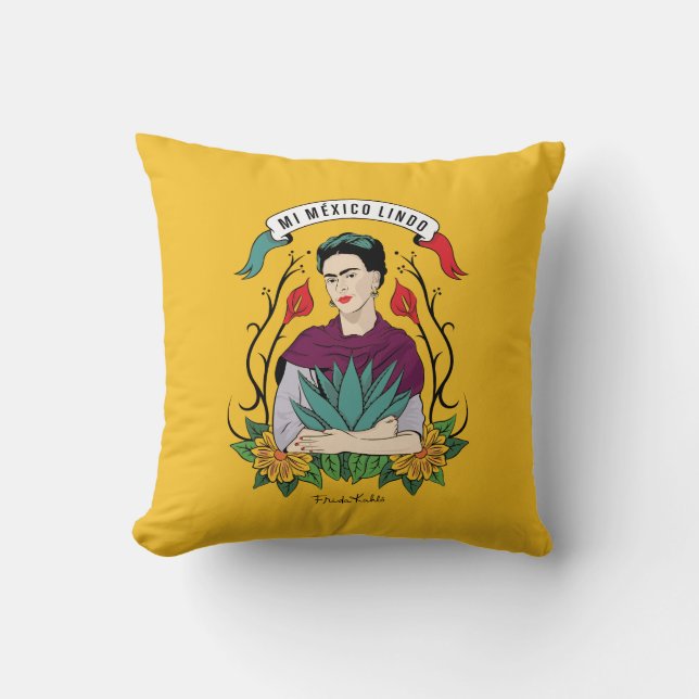 Frida Kahlo | Mi Mexico Lindo Cushion (Front)