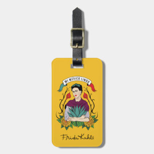 Frida Kahlo Mi Mexico Lindo Luggage Tag