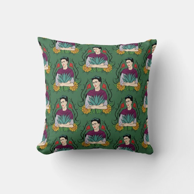 Frida Kahlo | Mi Mexico Lindo Pattern Cushion (Front)