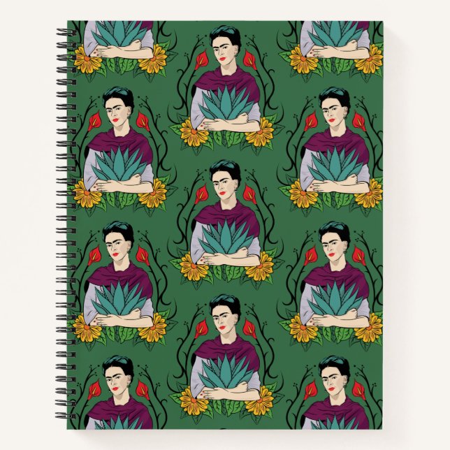 Frida Kahlo | Mi Mexico Lindo Pattern Notebook (Front)