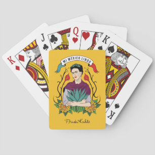 Frida Kahlo Mi Mexico Lindo Playing Cards