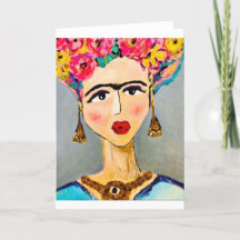 Frida Kahlo Note Card <Blank Inside>