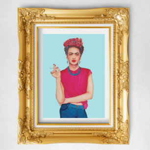 Frida Kahlo oil painting Poster