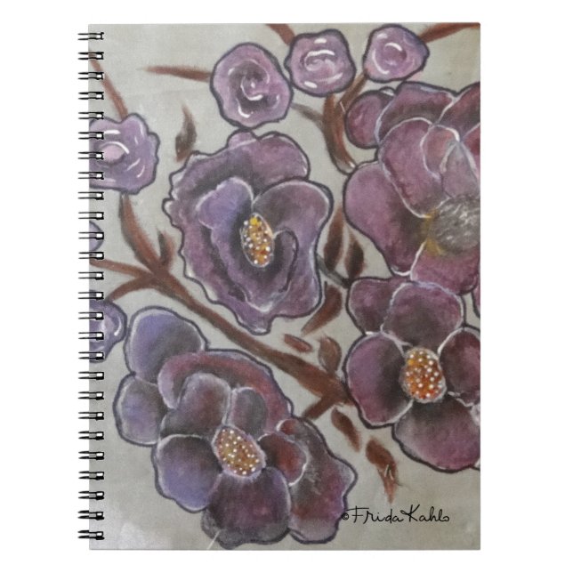 Frida Kahlo Painted Flowers Notebook (Front)