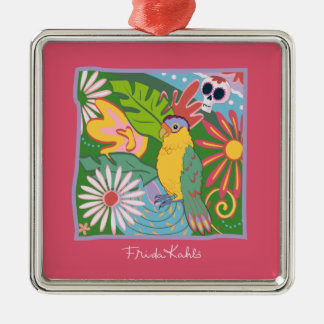 Frida Kahlo Parrot Graphic Metal Tree Decoration