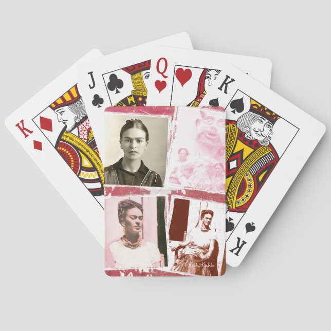 Frida Kahlo Photo Montage Playing Cards (Back)