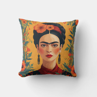 Frida Kahlo Pillow, Cushion, Frida Decor Cushion