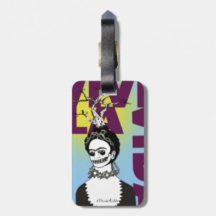 Frida Kahlo Pop Art Portrait Luggage Tag