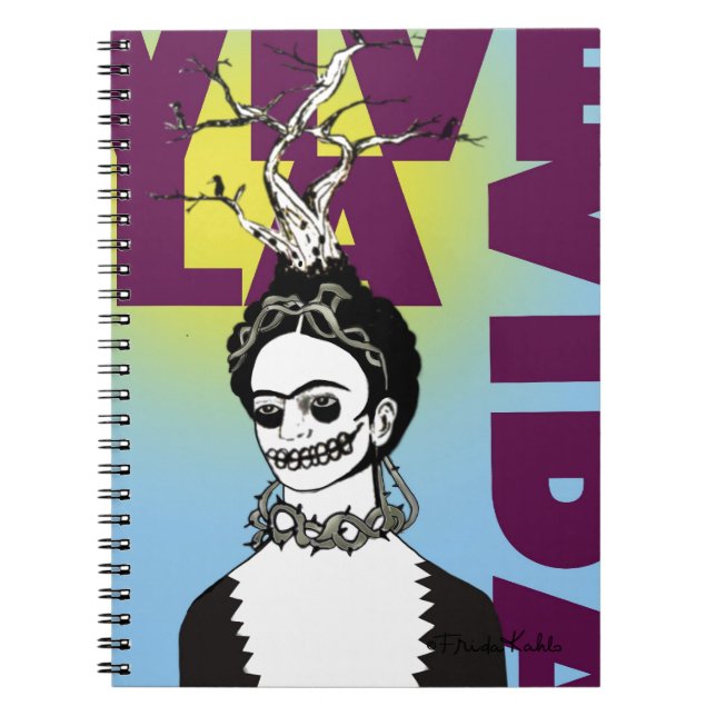 Frida Kahlo Pop Art Portrait Notebook (Front)