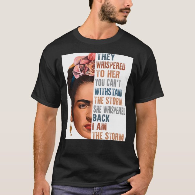 Frida Kahlo Postcard T-Shirt (Front)