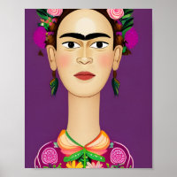 Frida Kahlo poster, wall art