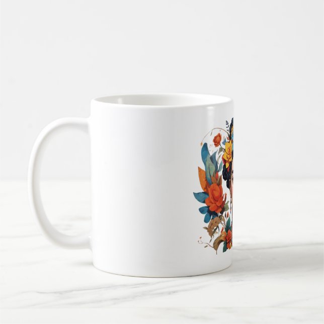 Frida Kahlo print Coffee Mug (Left)