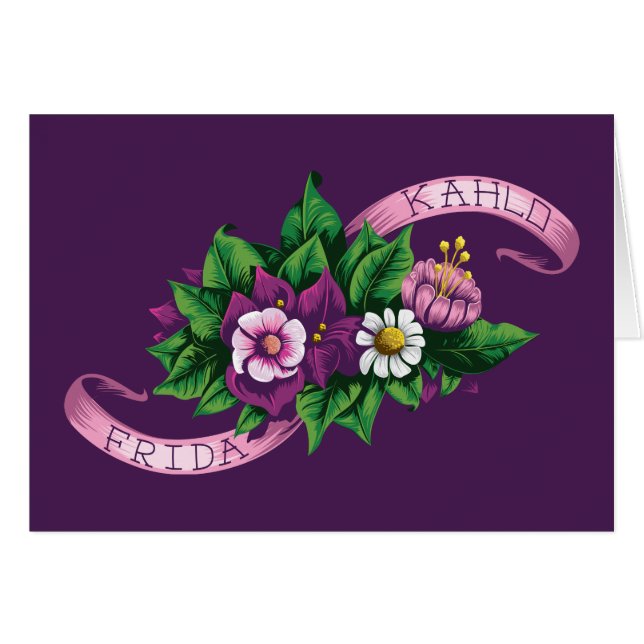 Frida Kahlo | Purple Floral Bouquet (Front Horizontal)