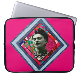 Frida Kahlo Retro Denim Diamond Laptop Sleeve