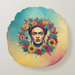 Frida Kahlo Round Cushion
