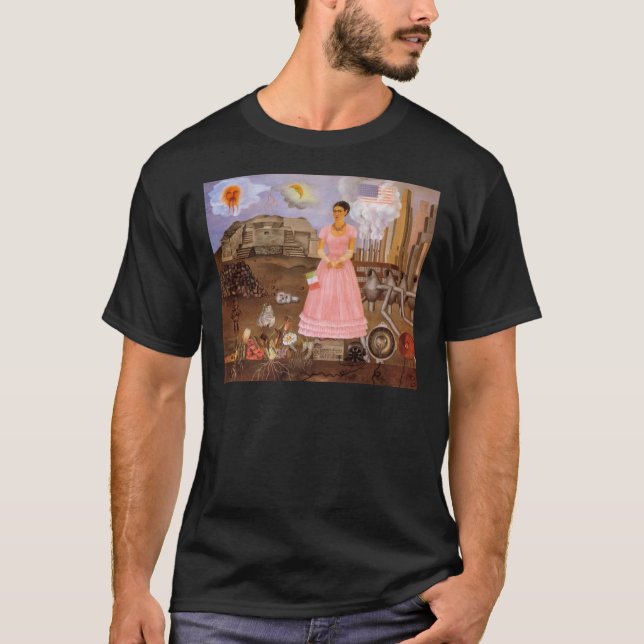 Frida Kahlo Self Portrait along the Boarder Line b T-Shirt (Front)