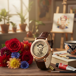 Frida Kahlo Surreal Portrait Vintage Watch