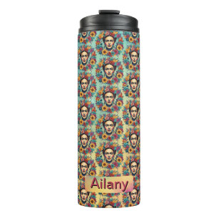 Frida Kahlo Thermal Tumbler
